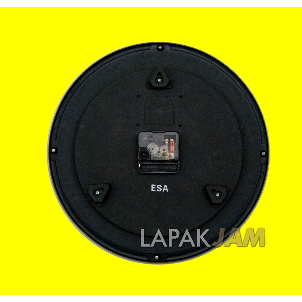 Jam Dinding Islami Unik Dekorasi Rumah Wall Clock Sweep Movement ESA YM-3017