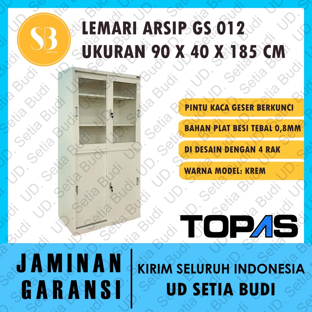 Filling Cabinet Lemari Arsip Besi TOPAS GS 012