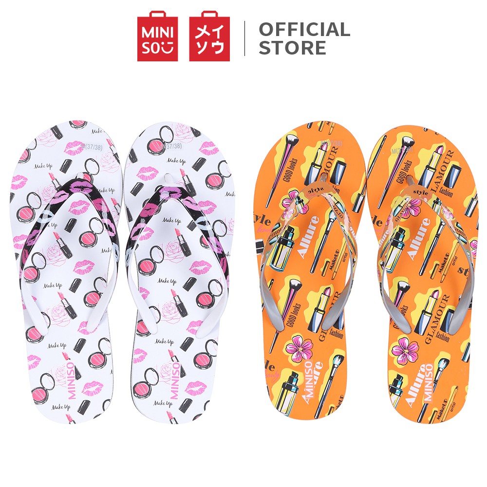 MINISO Sandal Jepit Flip Flops Wanita Little Hilarious C MINISO Sandal Jepit Flip Flops Wanita Little Hilarious C