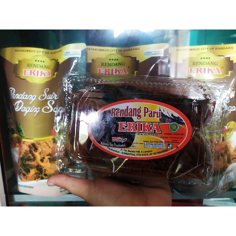 

Rendang Paru Kering Erika | Kemasan mika