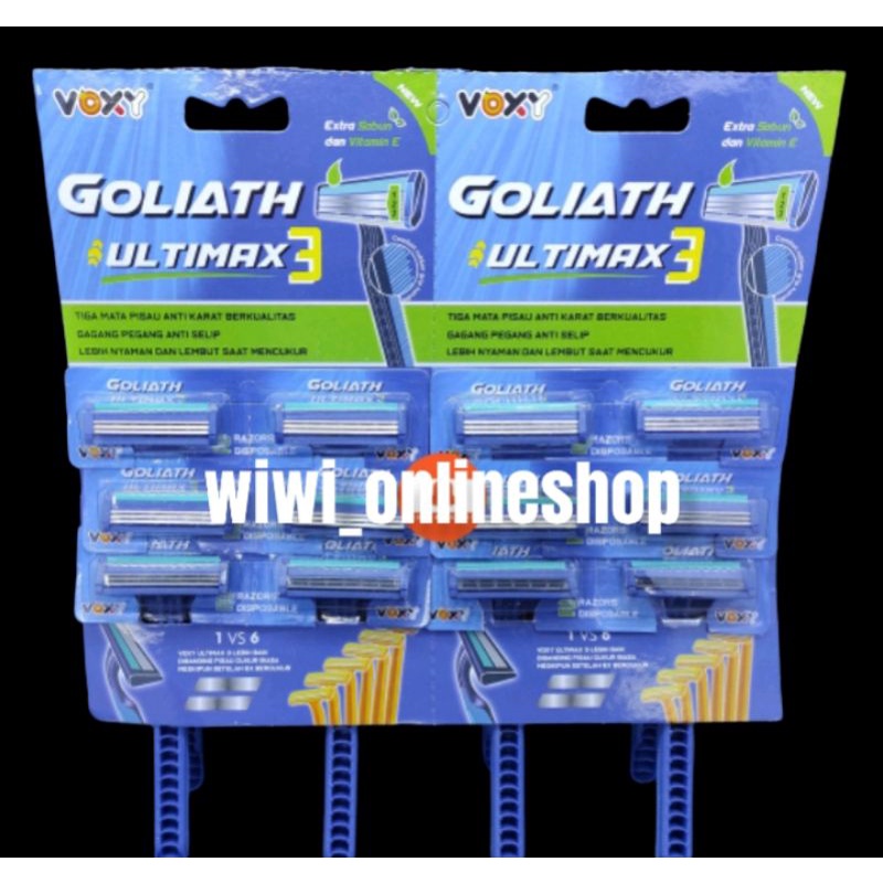 12 pcs alat cukur merk voxy goliath ultimax 3