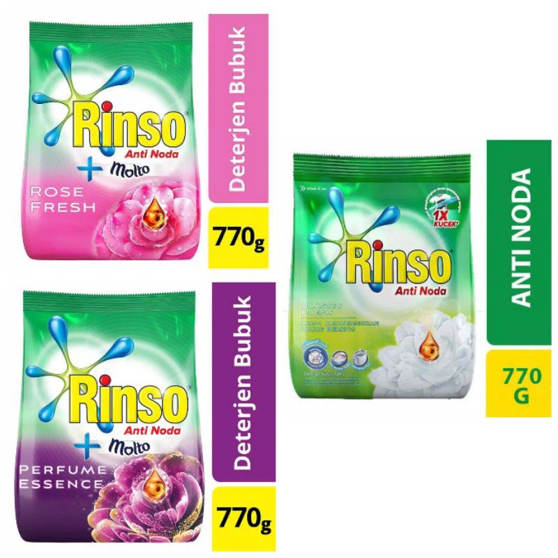 RINSO BUBUK ANTI NODA + MOLTO 770GR