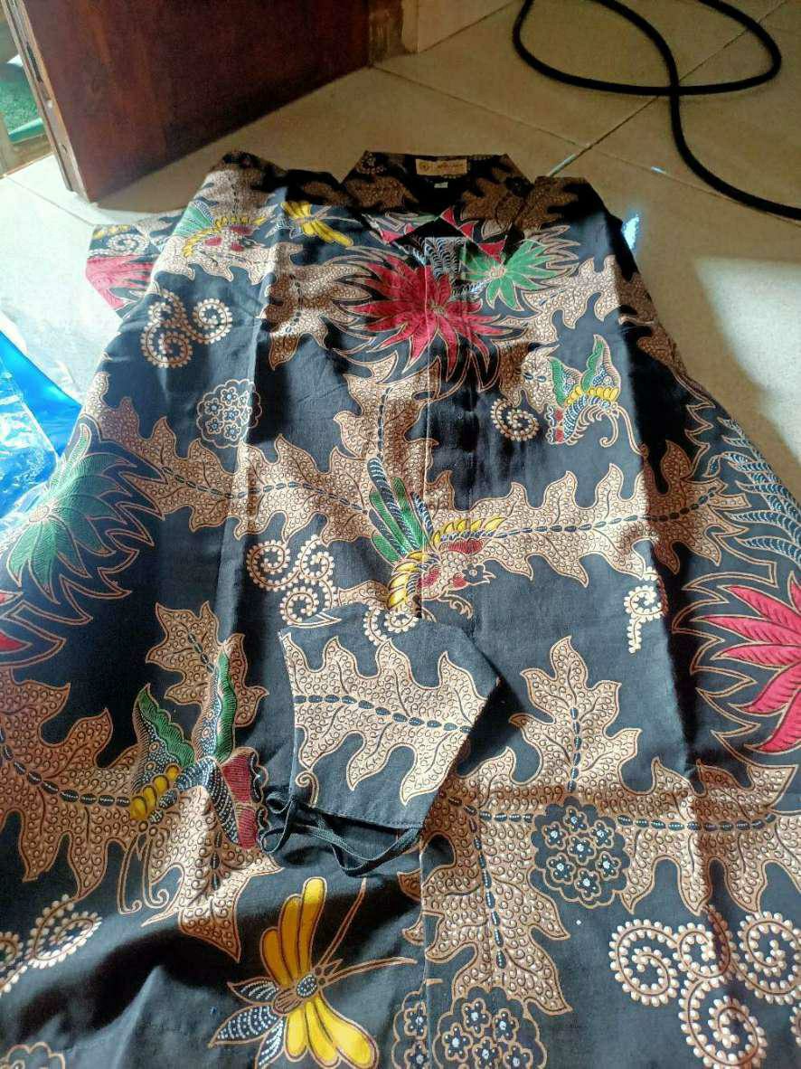 Baju Batik Pria Lengan Panjang Kemeja Batik Pria Premium Batik Slim Fit Solo Cowok Modern  Pcw 063