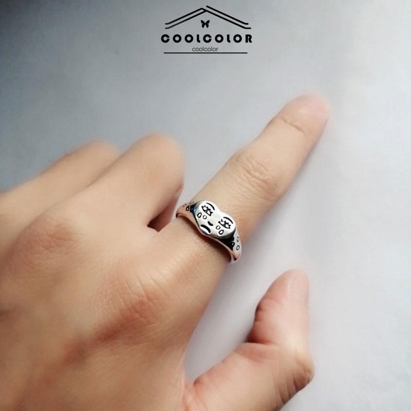 CODCinta air mata menangis cincin wajah kepribadian retro cincin ekspresi sedih- cl