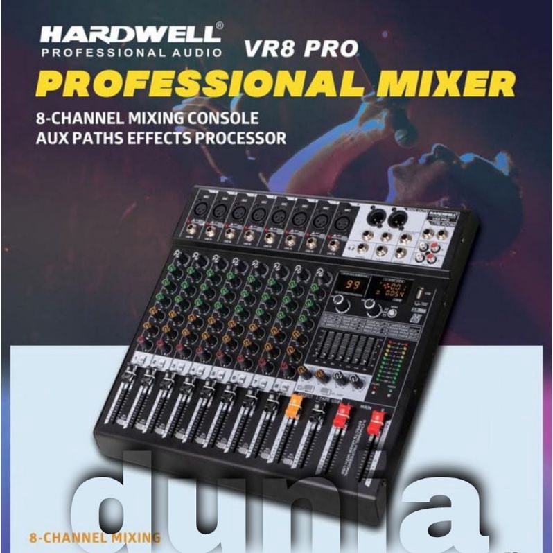 Mixer Hardwell VR8 PRO Original Hardwell VR8PRO - 8 Channel Bluetooth