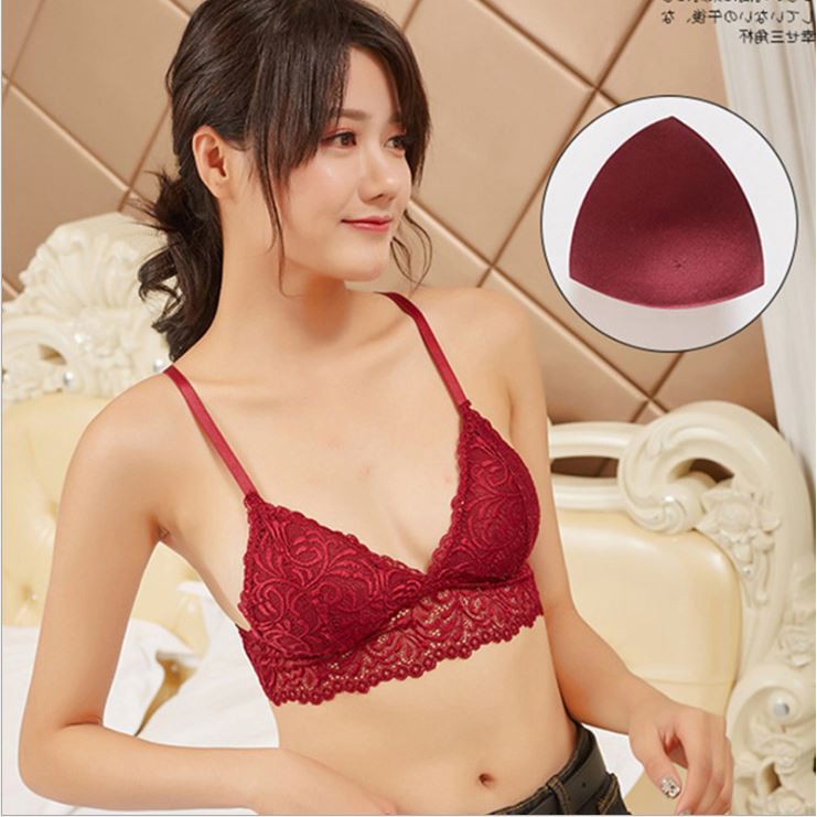 Gobra ♕ PW058 Bra Wanita Renda Sexy Pakaian Dalam Wanita Push Up Fashion Import Murah COD