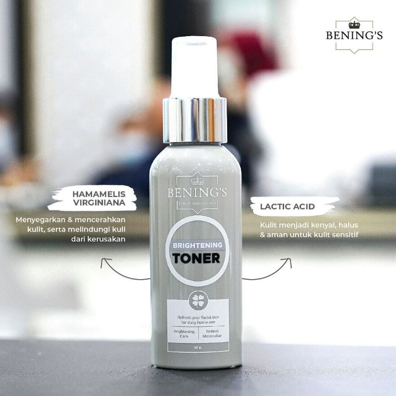 TONER BRIGHTENING | MENYEGARKAN &amp; MENSTABILKAN PH KULIT | BENING’S BY DR. OKY PRATAMA