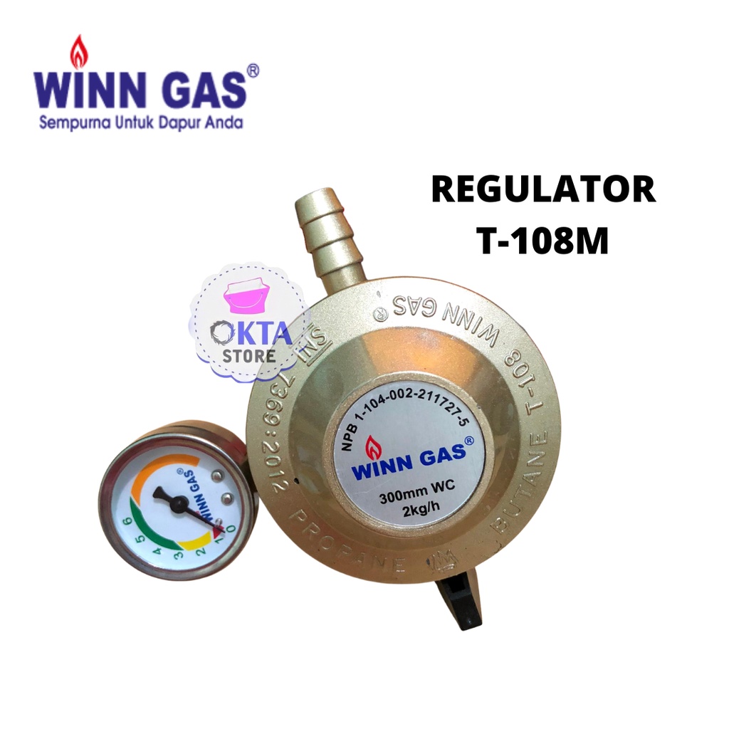 Winn Gas Regulator Low Pressure Tekanan Rendah W - 108 Meter