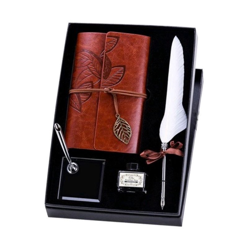 

Kado Hadiah Buku Agenda Creative Gift Notebook European Style Feather