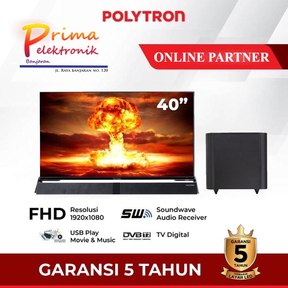 POLYTRON Cinemax Soundbar Digital LED TV 40 inch PLD 40BV8958