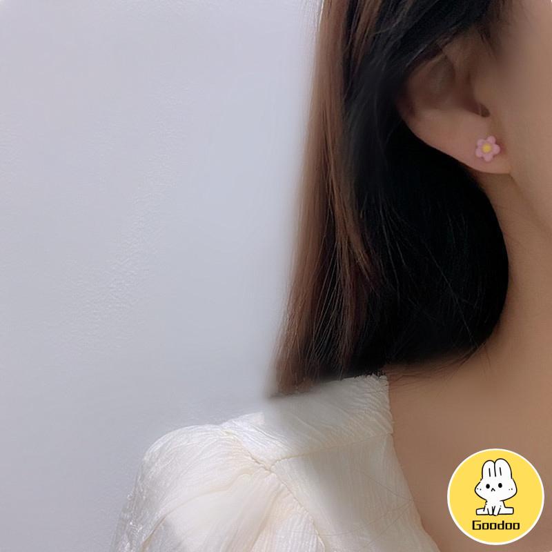 Kartun Lucu Musim Panas Anting-Anting Super Peri Bunga Gadis Siswa Anting-Anting Kecil Sederhana -Doo