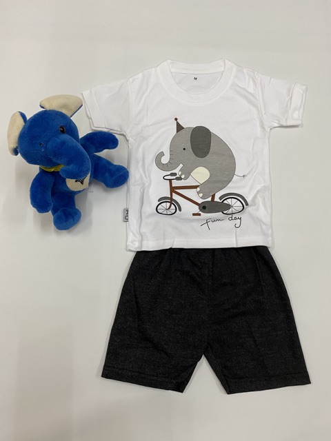 SETELAN ANAK KATUN UNISEX ELEPHANT KATUN ANAK TERBARU