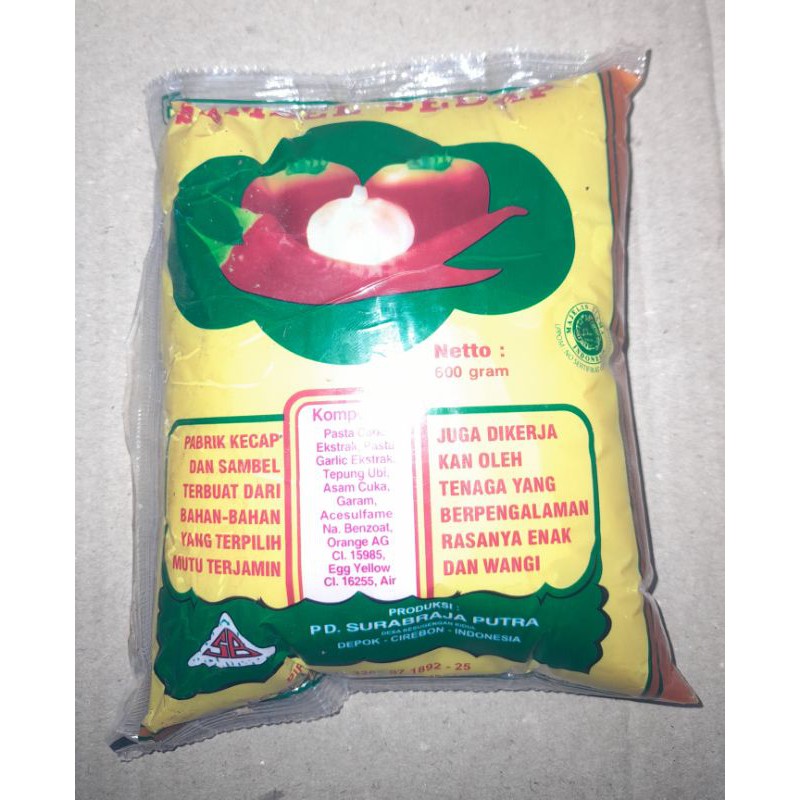 Saos Bantal Sambal Sedap Surabraja 600gr