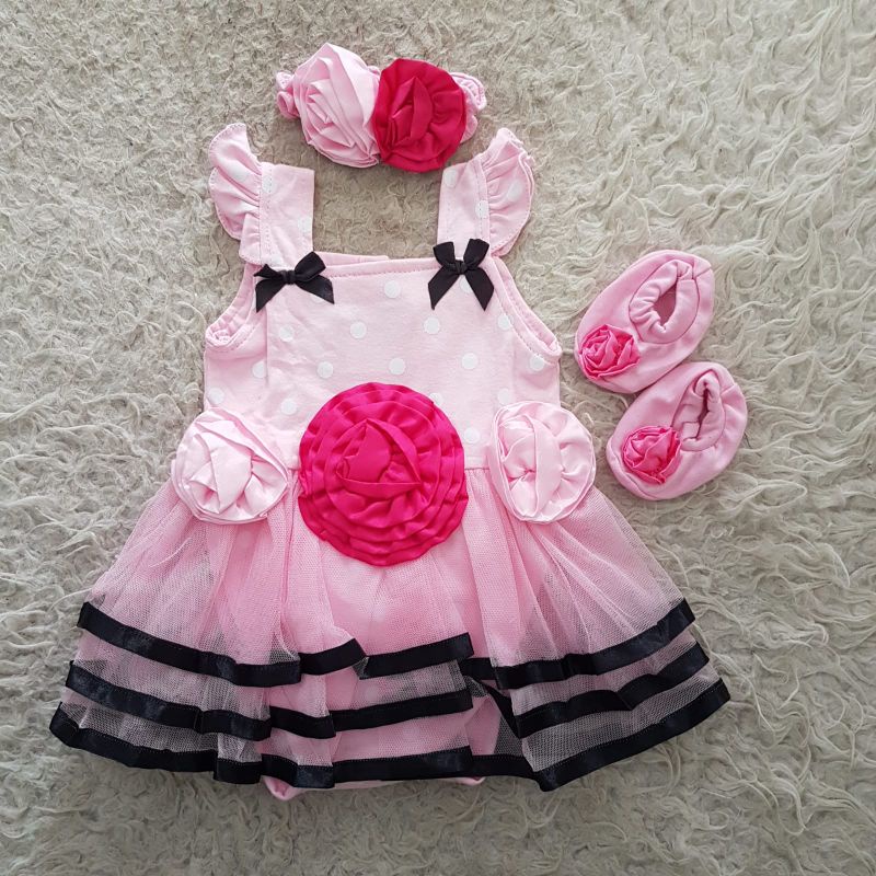 Jumper Bayi rose flower set