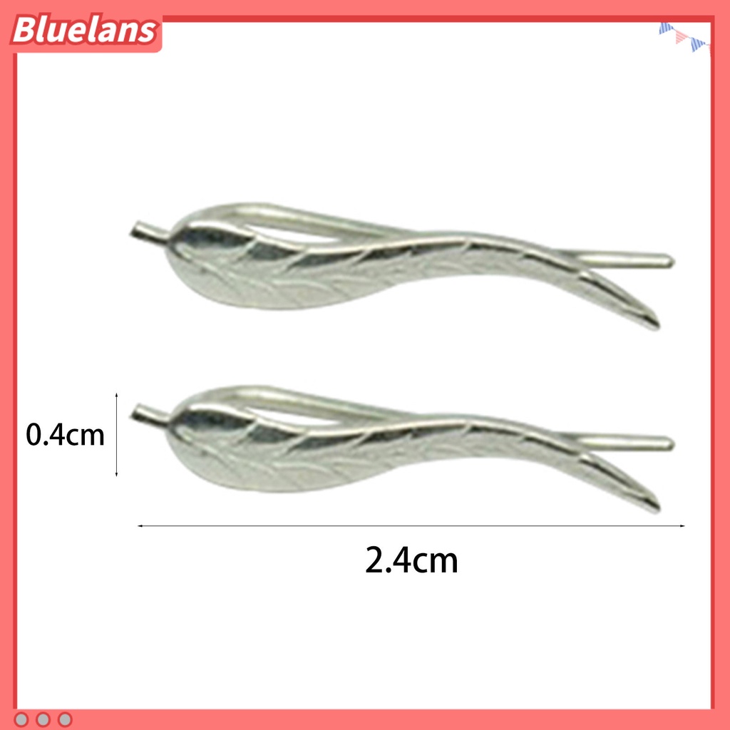 Bluelans 1 Pair Ear Stud Leaf Shape Exquisite Alloy Fashion Stud Earring for Women