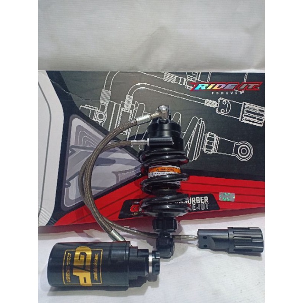 Shock Monoshok Tabung Pisah Ride it GP 104 Jupiter MX New, Old, MX King Klik 3 Fungsi Original Ride 