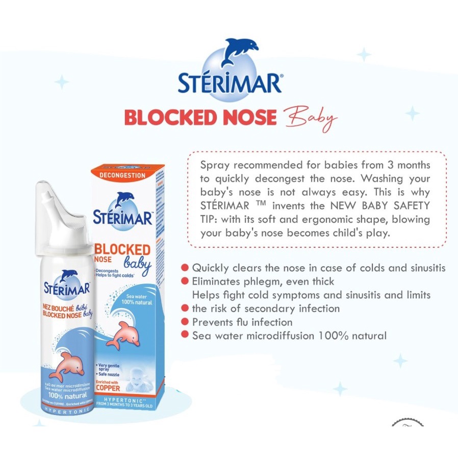 Sterimar Nose Hygiene / Nose Hygiene &amp; Comfort / Nose Prone / Blocked