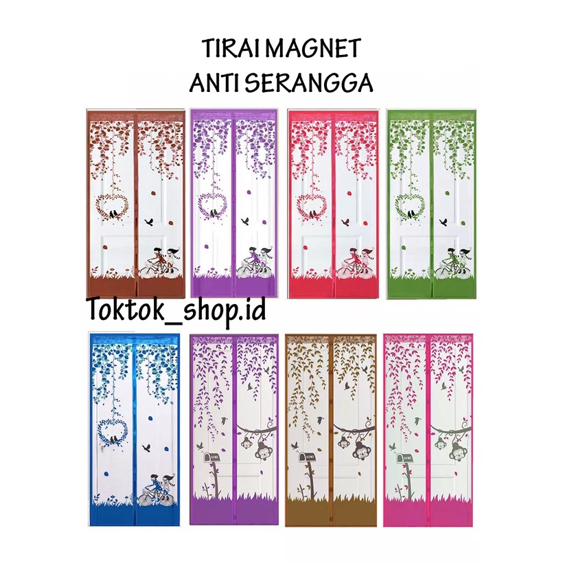 Tirai Pintu Magnet Anti Nyamuk - Gorden Jendela Karakter