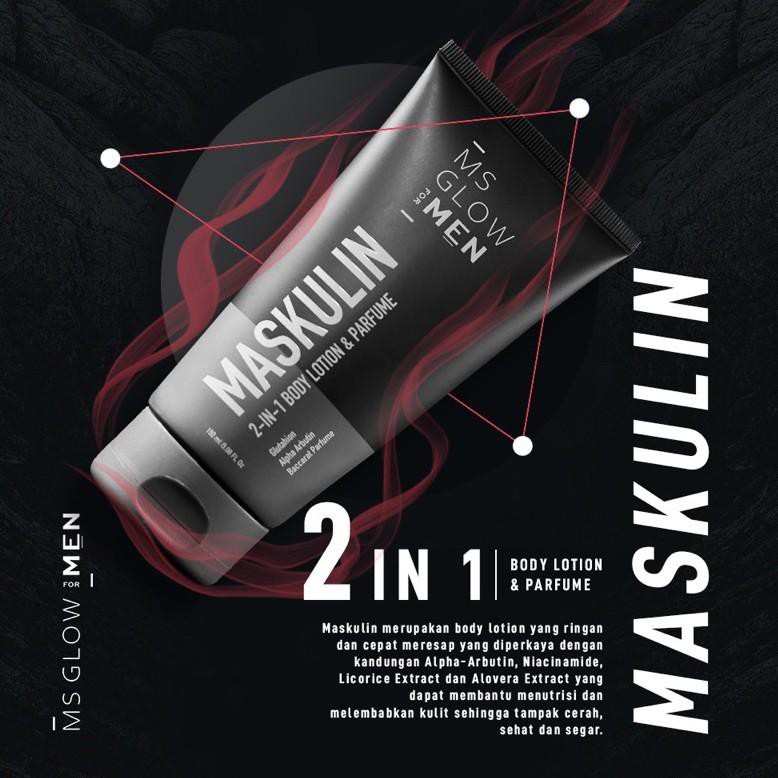 Ad4 Banya4k,,MASKULIN 2in1 BODY LOTION AND PARFUME MS GLOW MEN |ready.,..,.