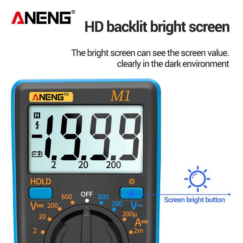 Tester Digital Multimeter Avometer Aneng M1