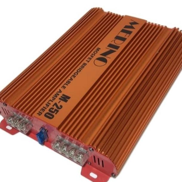 Power Amplifier Mobil 2 Channel Mosfet Merino M--250 2X200Watt