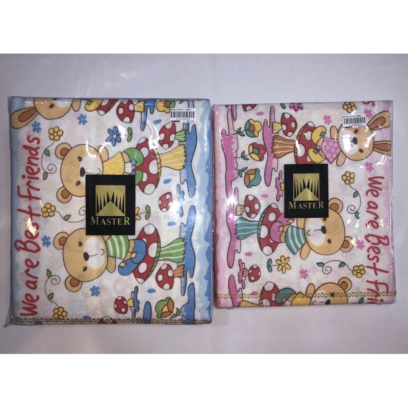 KAIN Bedong Bayi Master 90x110 cm/Selimut Bedong Besar Bahan Katun Flanel Halus Motif Sablon(MuraH)