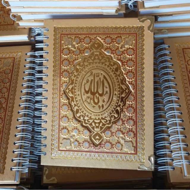 Cetak buku Yasin spiral dilengkapi surat surat Almulk, Alwakiah, Arrahmah dll