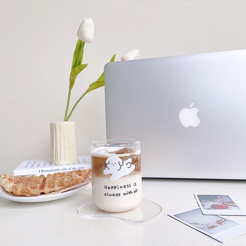 cute puppy glass|gelas homecafe gelas korea gelas aesthetic gelas lucu