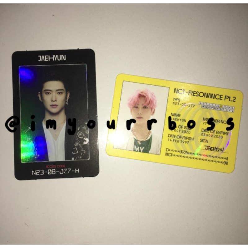 acces card jaehyun + id card jaehyun