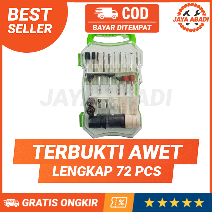 Mata Mini Grinder Set 72 Pcs / Mini Die Grinder Lengkap / Mini Grinder Set / Gerinda Grinda Tangan