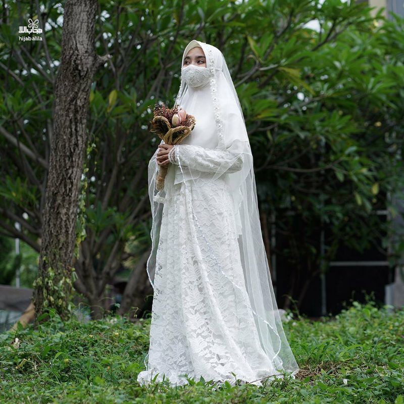 GAMIS SET AKAD RUQAYYAH BY HIJAB ALILA GAMIS AKAD ALILA GAMIS BRUKAT GAMIS WALIMAH SYARI