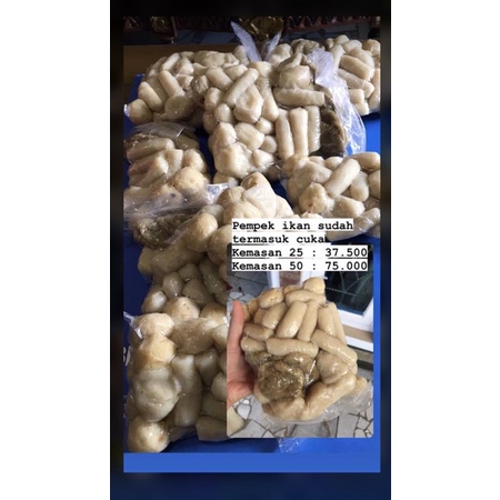 

Pempek ikan 1.500an
