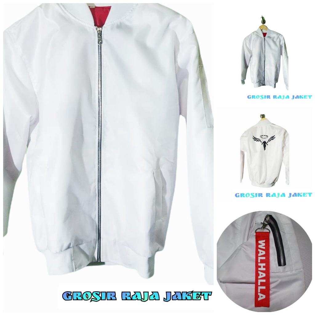 JAKET BOMBER VALHALLA ANIME TOKYO REVENGERS TEAM WALHALLA/JAKET BOMBER PRIA OVER SIZE/KEKINIAN