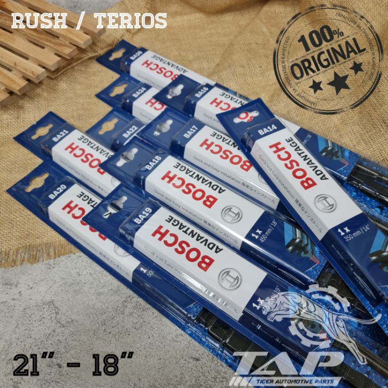 WIPER BLADE MOBIL RUSH TERIOS BOSCH ADVANTAGE 21&quot; - 18&quot; ORIGINAL