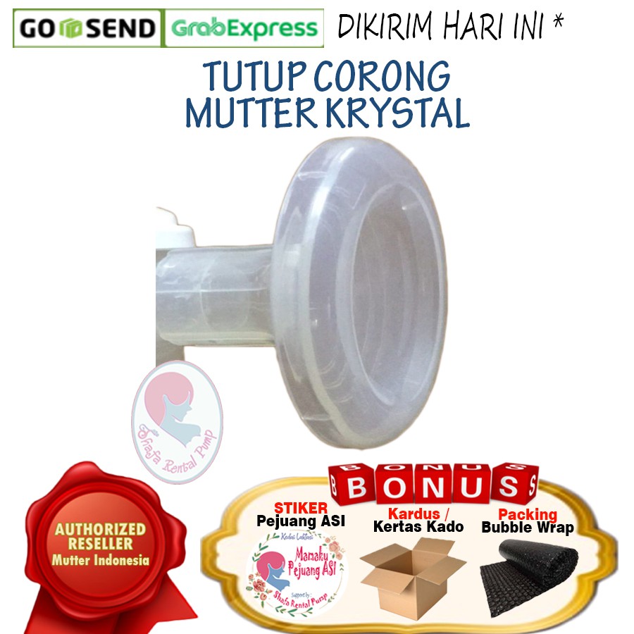 Tutup Corong Mutter Krystal / Dust Cover Mutter Krystal / Sparepart Mutter Krystal