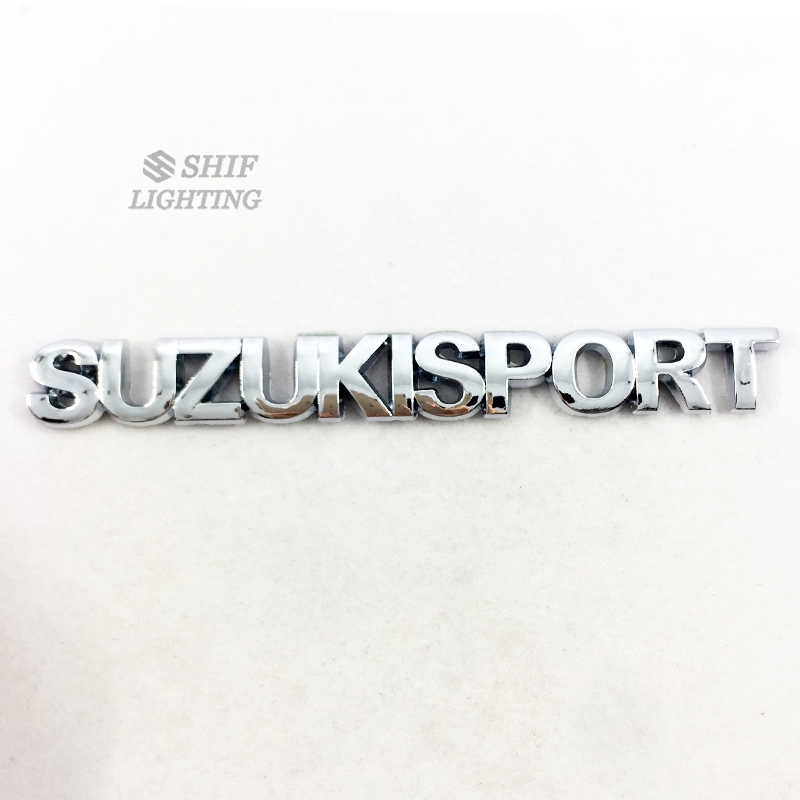 1 X ABS Chrome SUZUKI SPORT Letter Logo Car Auto Rear Trunk Emblem Badge Sticker Decal For SUZUKI