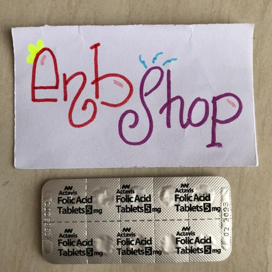Folic Acid 5mg Actavis TEVA Singapore - per strip - 1 strip isi 10 biji