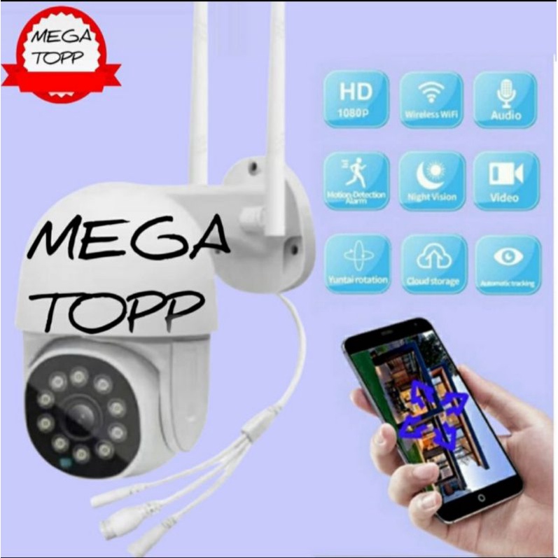 IP Camera Outdoor 1080P PTZ Speed Dome Wireless APLIKASI V380 / V380PRO