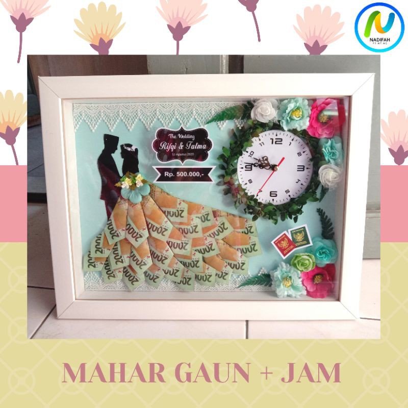 Mahar gaun pengantin simple dan elegant