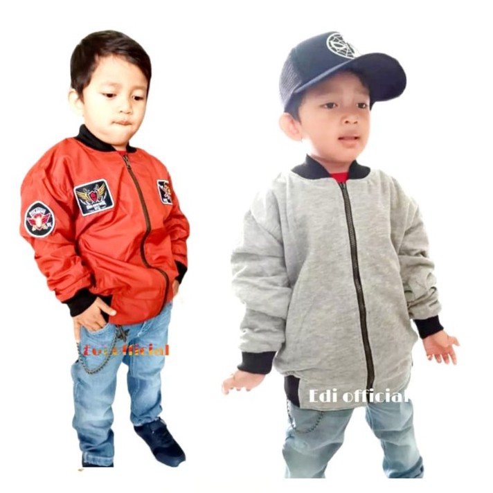 Outerwear - Jaket Bomber Anak Bolak Balik 2-12 tahun