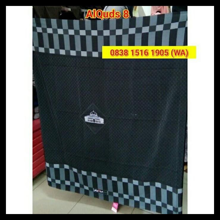 Sarung Rabbani Motif Palestina, Kain Dewasa Hitam / Putih Polos Murah