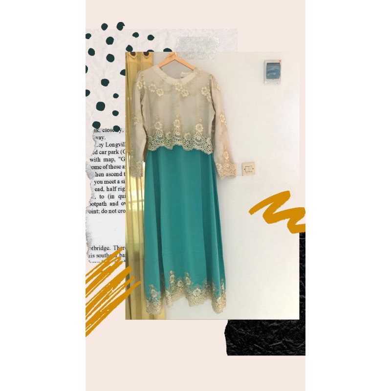 PRELOVED GAMIS WALIMAHAN SYARI / GAMIS WISUDA / GAMIS SYARI / GAUN SYARI SIMPEL / BRUKAT