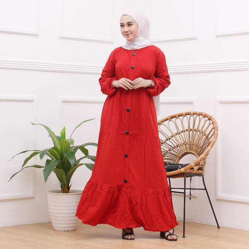 GAMIS  KOMBINASI MOSCREPE / Gamis  busui/bumil muslimah GAMIS TERBARU