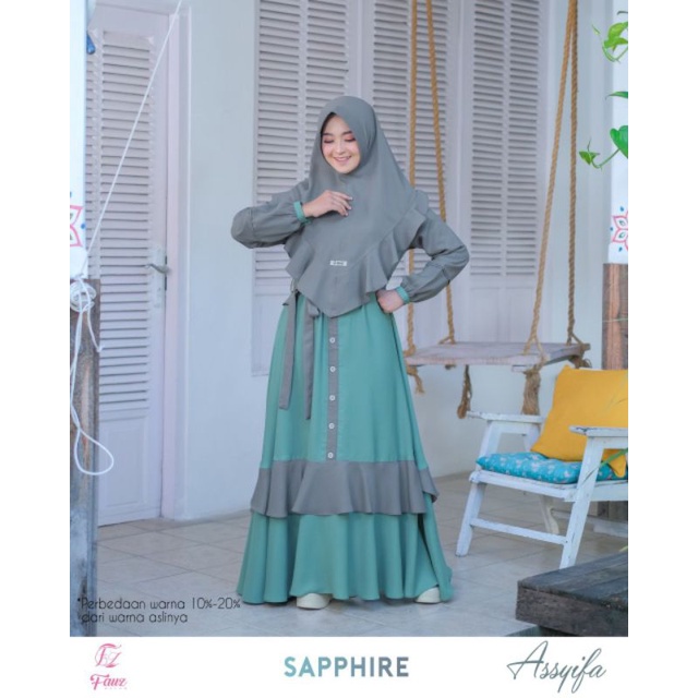 Asyifa Dress set Khimar / Gamis set Khimar