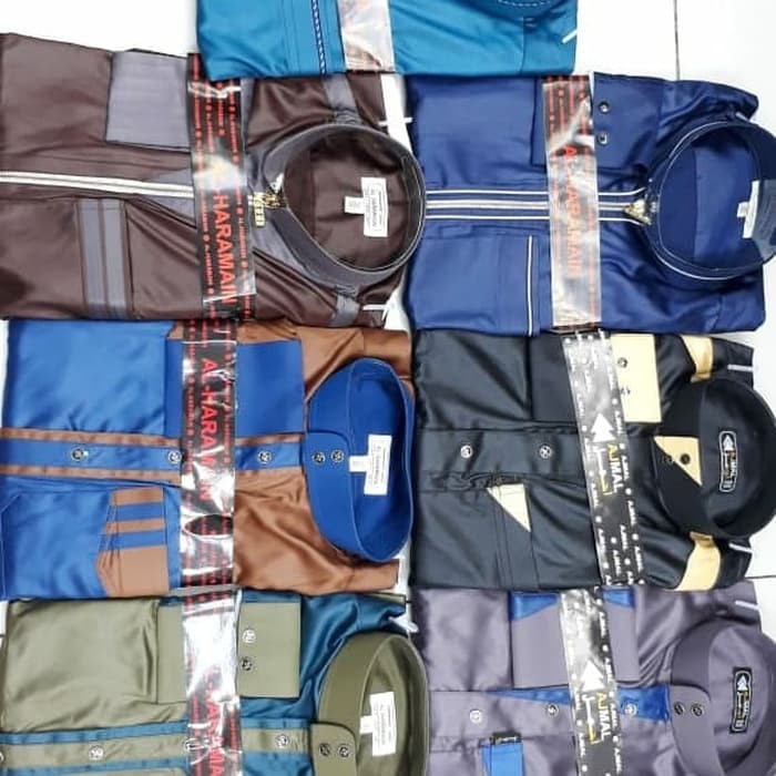 Gamis / jubah pria - jubah al haramain kombinasi terbaru