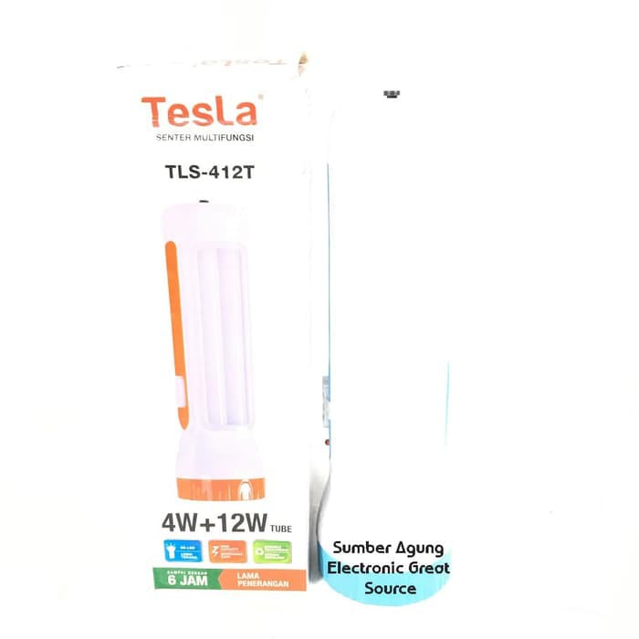 Senter Emergency Tesla TLS412T 412 MultiFungsi Super Terang 4W LED Lub