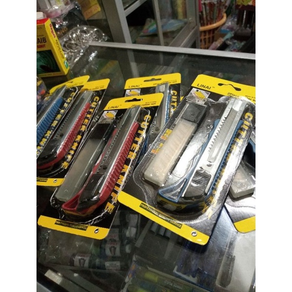 Bundara.id Pr-673 Kater Jumbo FREE isi ulang Pisau Kater Besar L 500 Stainless