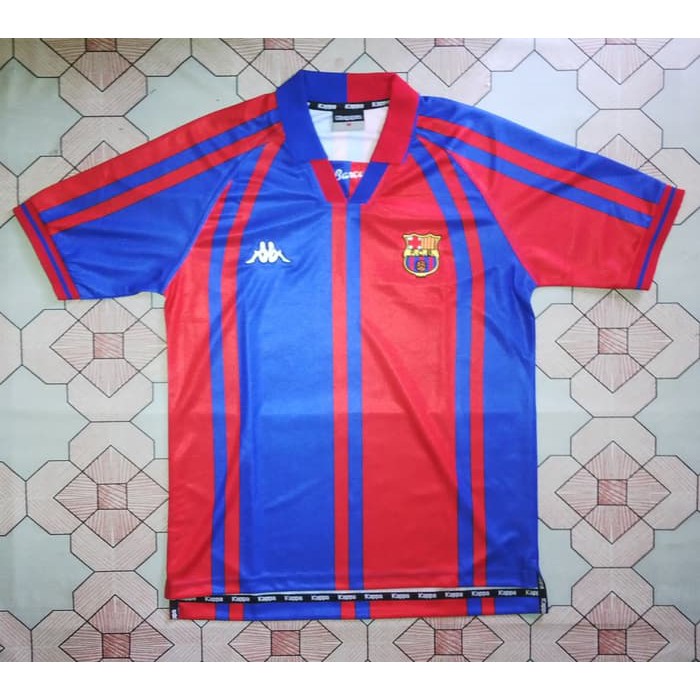 Diskon JERSEY BARCELONA HOME RETRO 1997/1998 EUROPAN LEAGUE EDITION