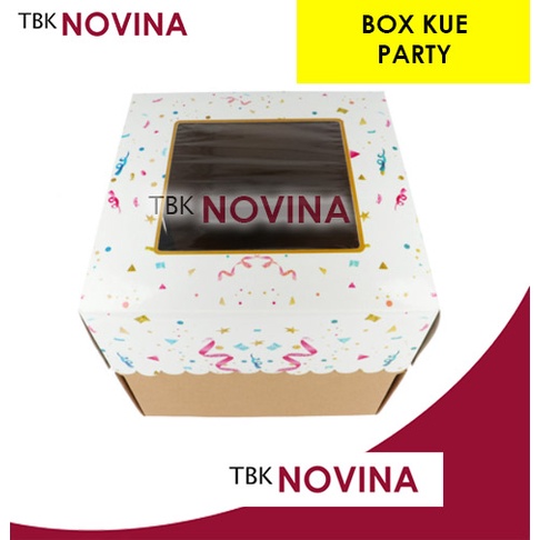 KOTAK KUE TINGGI / BOX CAKE PARTY / KOTAK KUE ULANG TAHUN TART