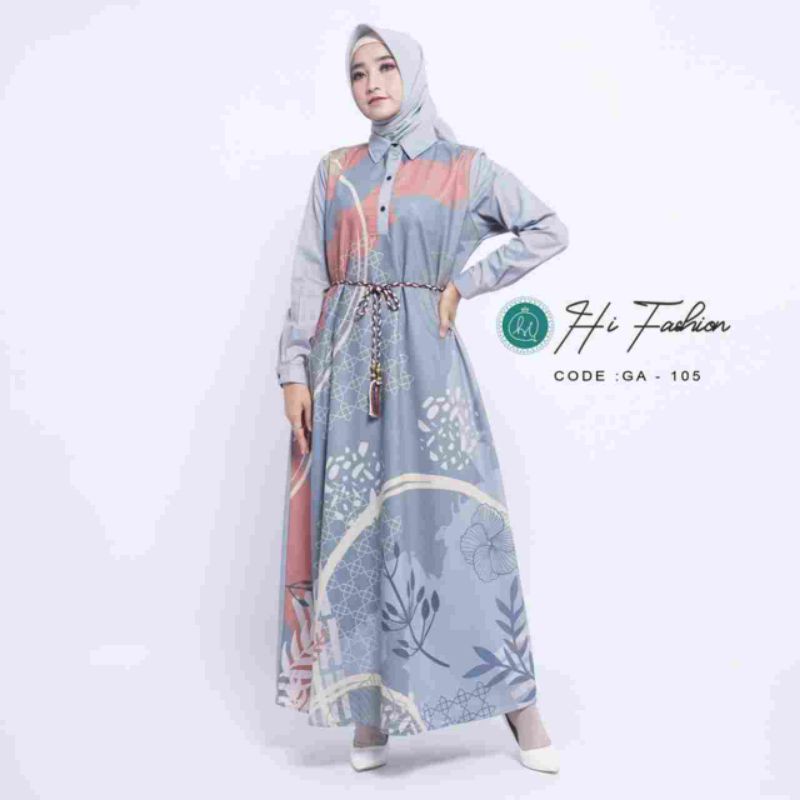 malakai basic hi fashion gamis kekinian GA 105